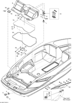 Fits 1996-2012 Sea-Doo Boats Hex. Screw M6 X 45, OEM Part # 207064560