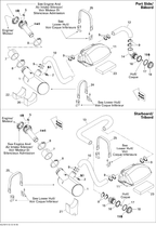 Fits 2007-2012 Sea-Doo Boats Muffler Support, OEM Part # 204340491