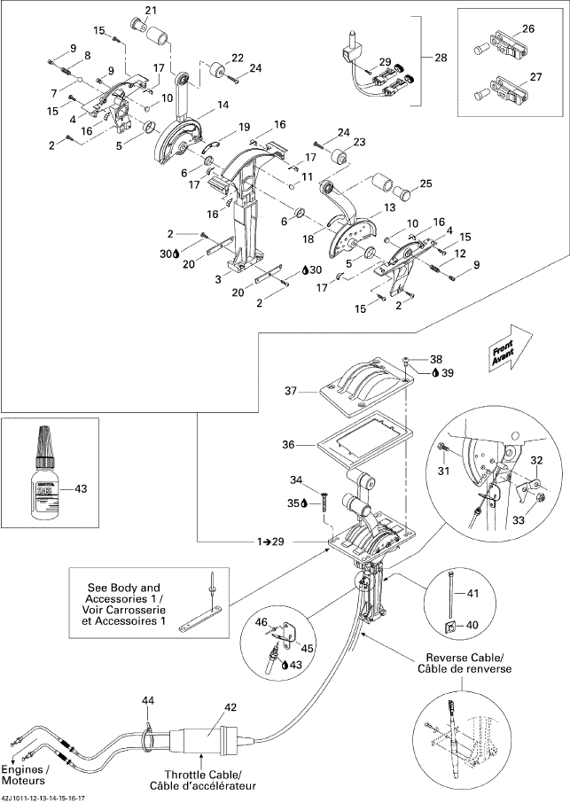 Fits 2000-2011 Sea-Doo Boats Screw M3 X 6, OEM Part # 208630660