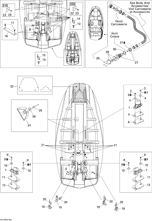 Fits 1997-2012 Sea-Doo Boats Thru Hull Fitting, OEM Part # 204060071