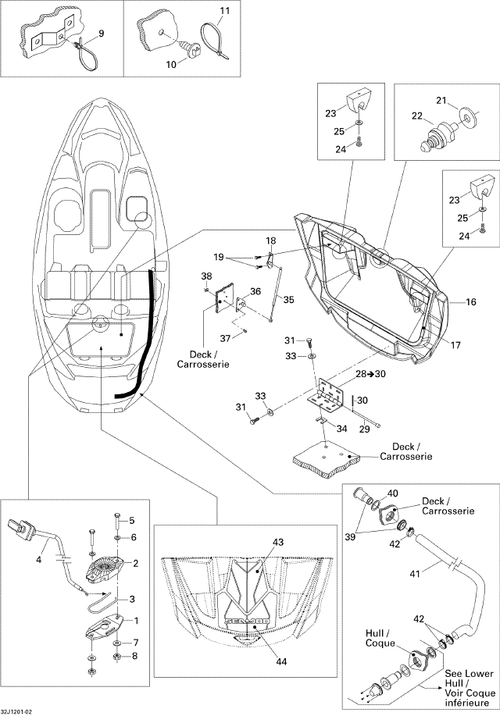 Fits 2005-2012 Sea-Doo Boats Tie Rap With Dart, OEM Part # 204130098