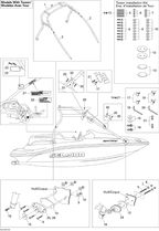 Fits 2010-2012 Sea-Doo Boats Hardware Kit, OEM Part # 204950267