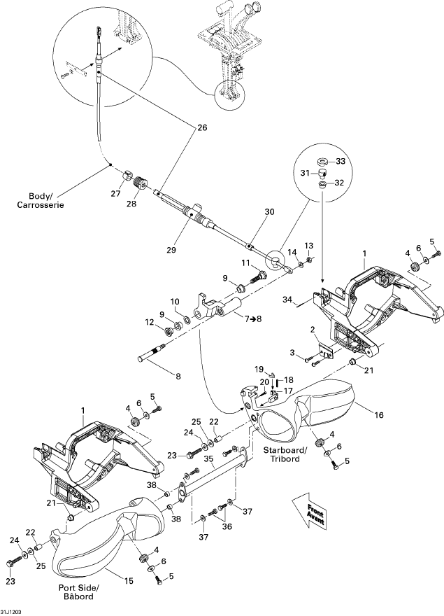 Fits 2003-2012 Sea-Doo Boats Bushing, OEM Part # 204130036