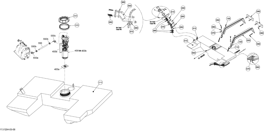 Fits 1996-2012 Sea-Doo Boats Hex. Screw M8 X 55, OEM Part # 207185560