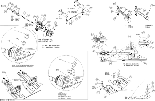 Fits 1997-2012 Sea-Doo Boats Hex. Nut 5/16"-24, OEM Part # 211100034