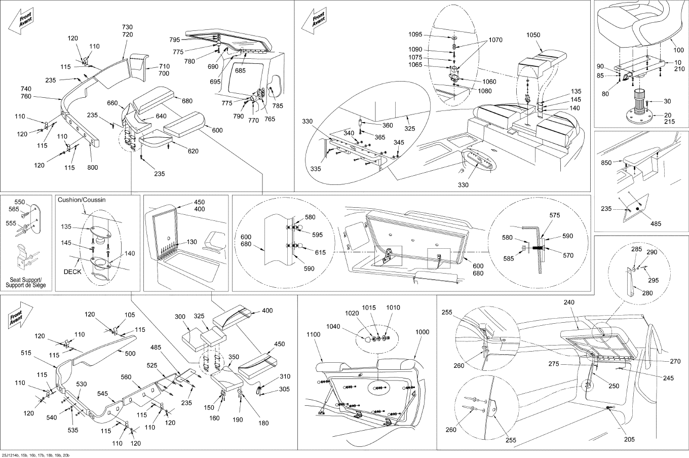 Fits 2007-2012 Sea-Doo Boats Locator Stud, OEM Part # 204130166