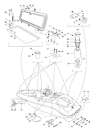 Fits 1996-2001 Sea-Doo Marine Parts Rear Vent Hose, OEM Part # 291001103