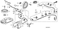 Honda New 2007-2011 Fits Honda Civic Feeder Assembly, Antenna, Part # 39159-SNC-A51