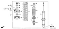 Honda New 2005-2007 Fits Honda Accord Hybrid Shock Absorber Assembly, Right Front, Part # 51601-SDR-A02