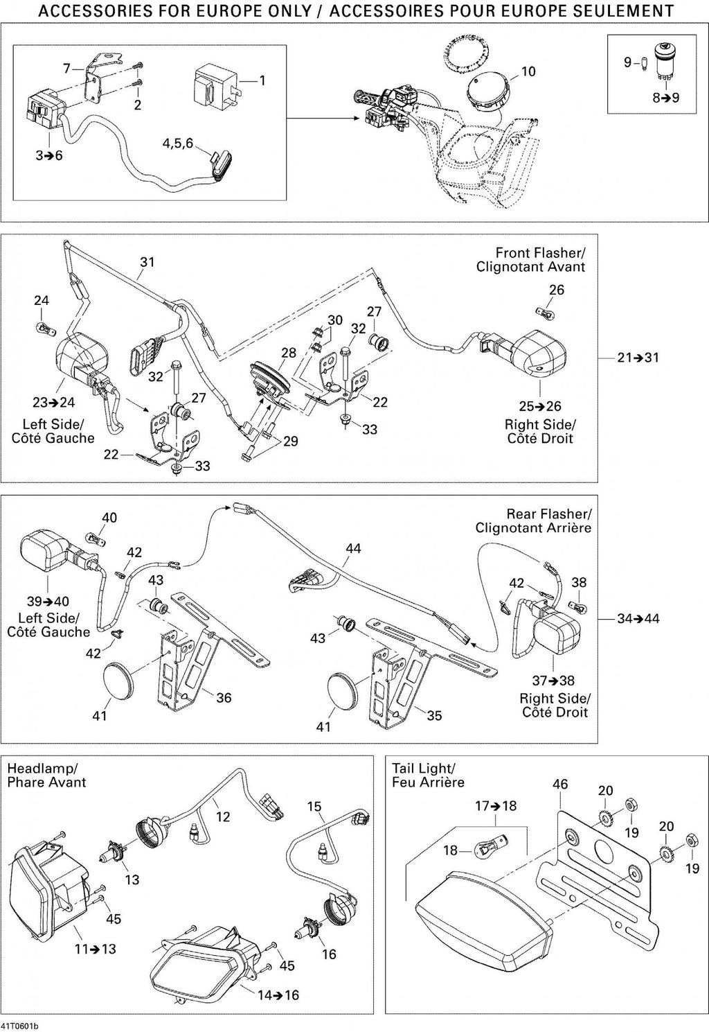 Fits 2002/2006 BRP MX Z 800 Rev / Outlander 400 STD 4 X 4 Models Phillips Screw M4 X 8, OEM Part # 250000078