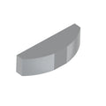 26H105: John Deere 26H105 Woodruff Shaft Key, 54 x 9.5 mm