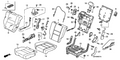 Honda New 2004-2005 Fits Honda Pilot Pad, R. Middle Seat-Back, Part # 81322-S9V-A02
