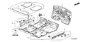 New 2006-2011 Fits Honda Civic Garnish Assy., R. Side *NH598L* (ATLAS GRAY), Part # 84201-SVA-A00ZA