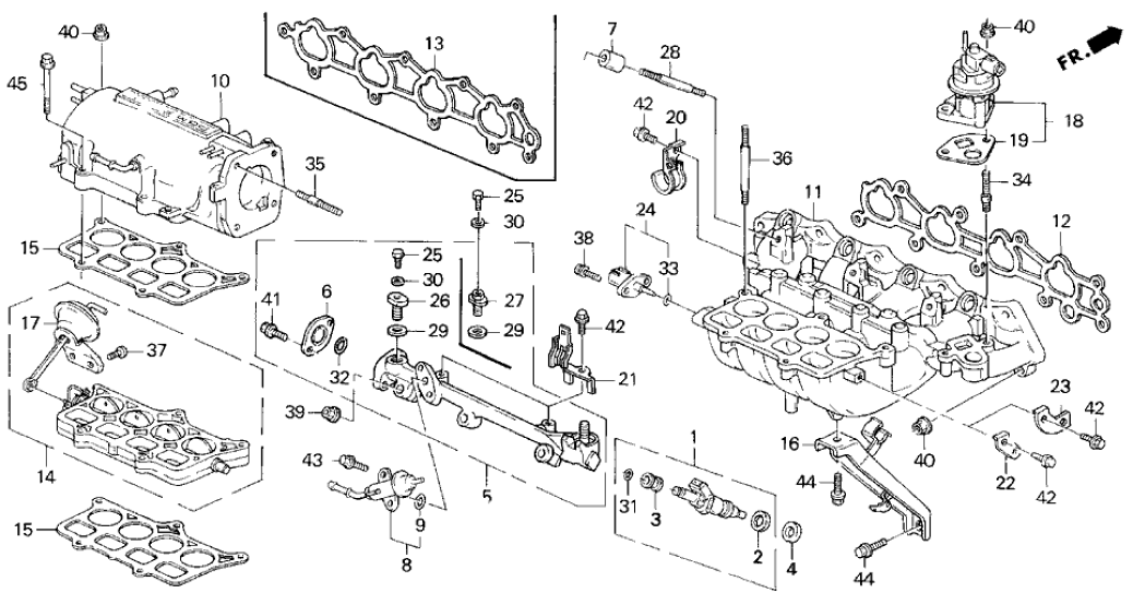 Honda New 1992-2001 Fits Honda Prelude Stay, Harness Holder, Part # 32129-P13-000