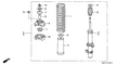 Honda New 1992 Fits Honda Accord Front Spring, Part # 51401-SM5-G23
