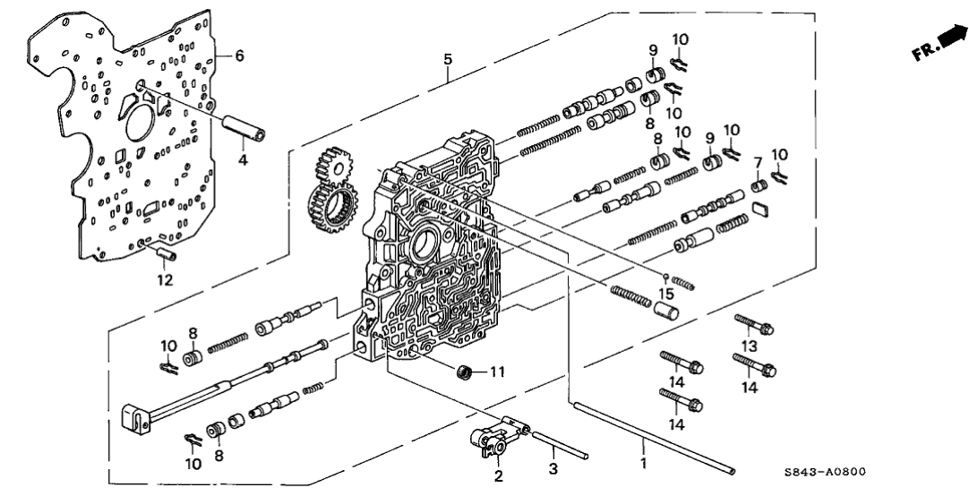Honda New 1998-1999 Fits Honda Accord Main Separating Plate, Part # 27112-PAX-000