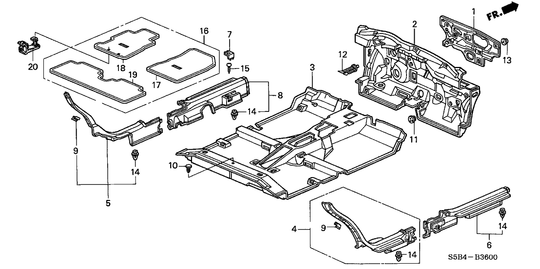 Honda New 2002-2003 Fits Honda Civic Garnish Assy., L. Seat Side *YR169L* (MILD BEIGE), Part # 84191-S5A-A40ZA