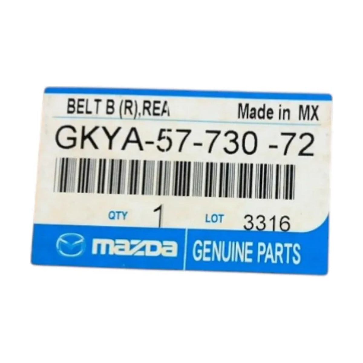 Fits Mazda 03-08 6 Rear Seat Belt-Outer Assy Right GKYA5773072