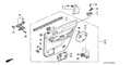 Honda New 1994-1995 Fits Honda Accord Lining Assy., R. RR. Door *NH178L* (EXCEL CHARCOAL), Part # 83700-SV5-A00ZA