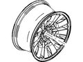 Ford New 2010-2011 Fits Ford / Lincoln F-150 / Mark LT Wheel Assy Base No. 1007d, Part # BL3Z1007F