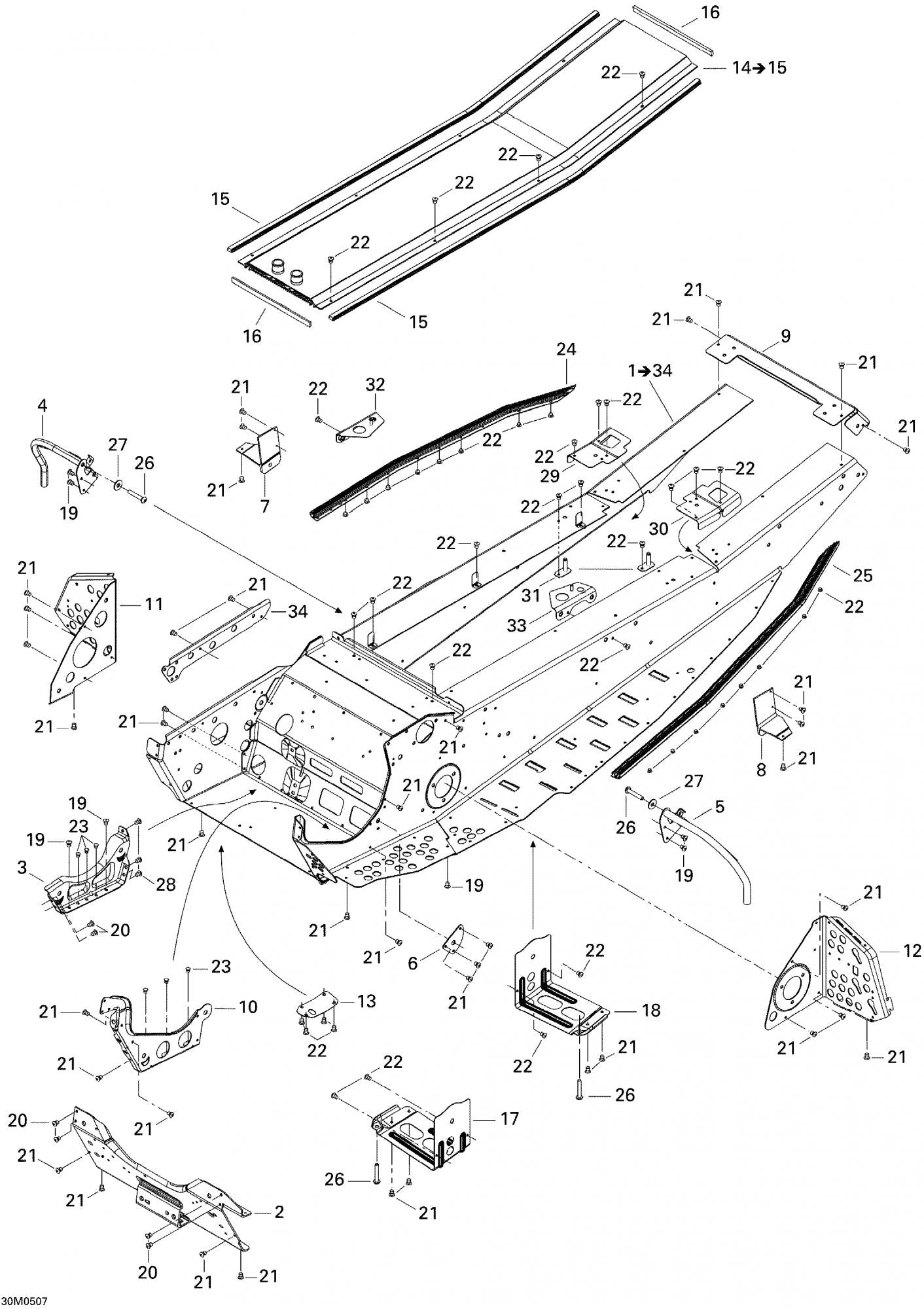 Fits 2005-2006 Ski-Doo GSX 500SS / GSX 600 HO Models Gasket, OEM Part # 293200096