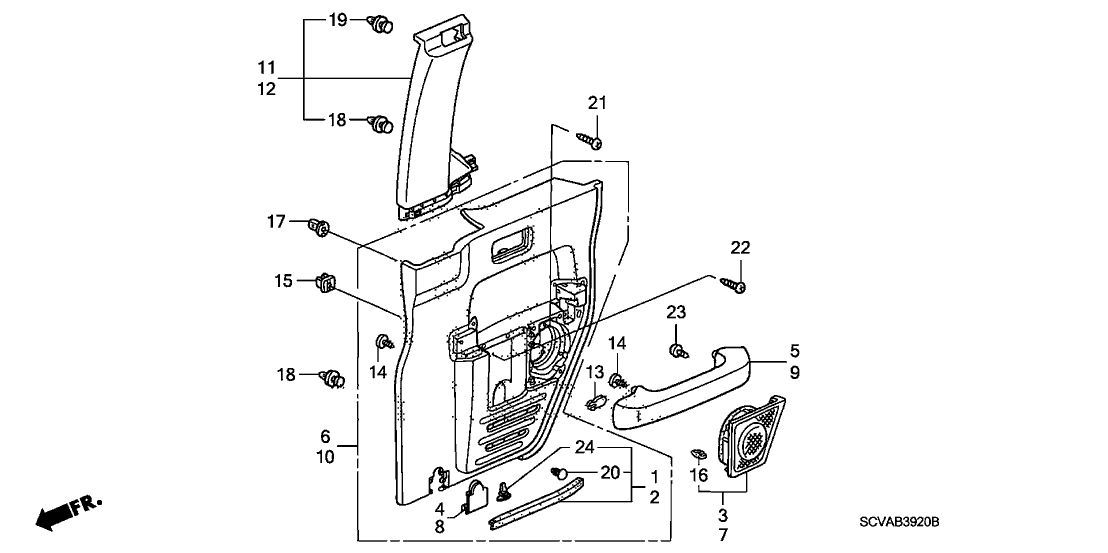 Honda New 2009-2010 Fits Honda Element Base, R. *YR233L* (TITANIUM), Part # 83734-SCV-A92ZD