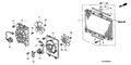 New 2006-2008 Fits Honda Ridgeline Cooling Fan, Part # 38611-RJE-A01