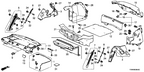 New 2014-2015 Fits Honda Accord Hybrid Garnish Assy., R. Ai, Part # 84221-T3Z-A02ZA
