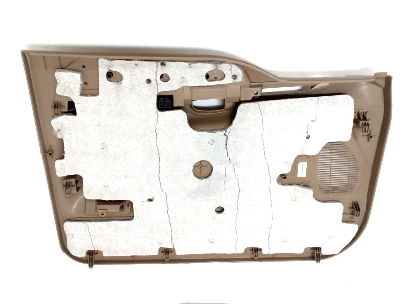 Fits 2003-2004 Ford Super Duty / F-Series application Front right inner door trim panel, parchment, without woodgrain, Part # 2C3Z2523942CAA