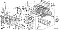 Honda New 2011-2014 Fits Honda Insight Cylinder Block Assembly (DOT), Part # 11000-RBJ-811