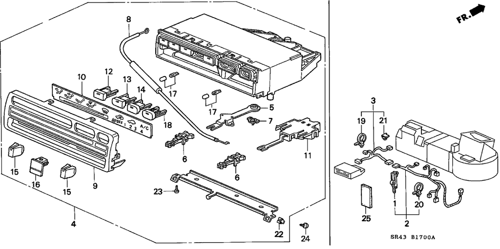 New 1992-1998 Fits Honda Civic Stopper, Control Lever, Part # 79529-SR3-003