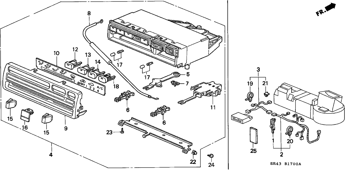 New 1992-1998 Fits Honda Civic Stopper, Control Lever, Part # 79529-SR3-003