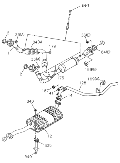 Honda New 1996-1997 Fits Honda Passport Muffler Assembly, Exhuast, Part # 89710-19402