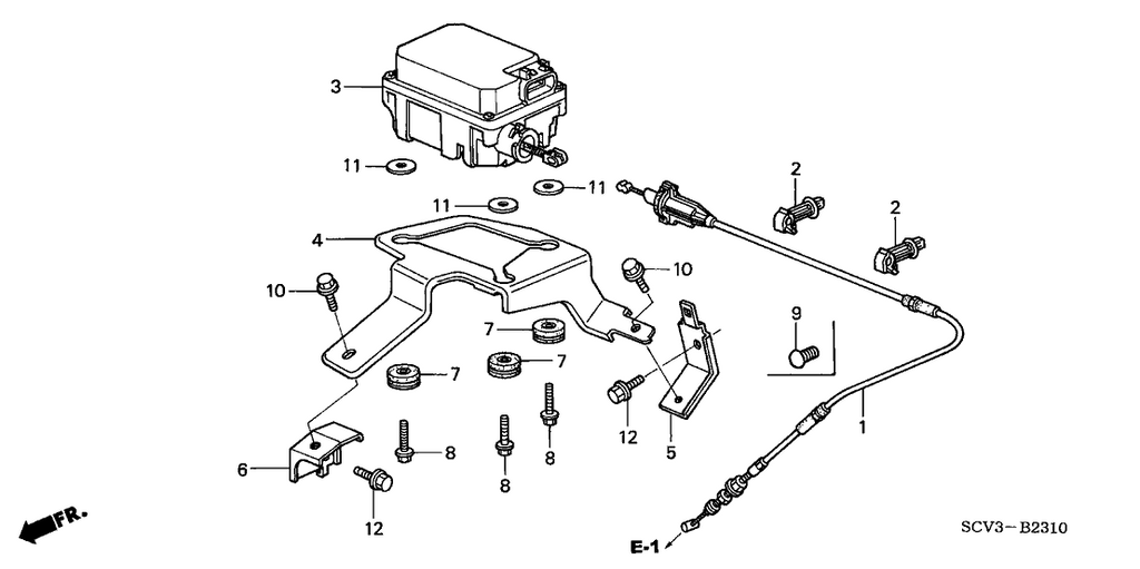 New 2003-2006 Fits Honda Element Actuator, Part # 36520-PZD-A01
