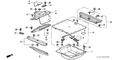 Honda New 1997-2001 Fits Honda CR-V Lock Assy., Part # 84525-S10-000
