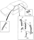 Honda New 1994-1997 Fits Honda Passport Closing Assy., R. A-Post, Part # 89710-35330