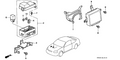 Honda New 1996-2001 Fits Honda Civic Stay S, Engine Wire Harness, Part # 32754-P2E-A10