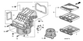 Honda New 2007-2009 Fits Honda Civic Blower Sub-Assembly, Part # 79305-SNA-A02