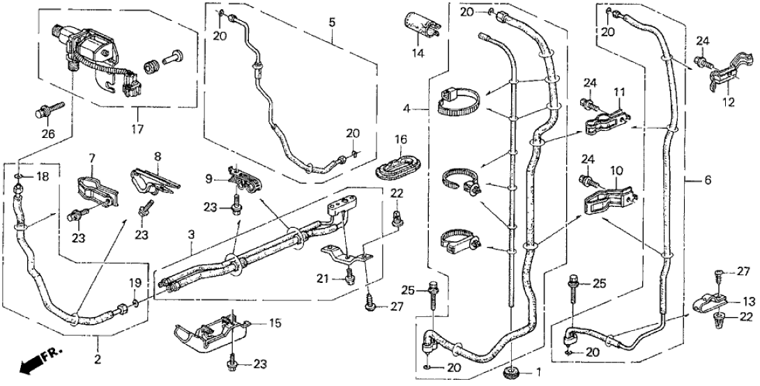 Honda New 1995-1998 Fits Honda Odyssey Pipe C, Rear Receiver, Part # 80343-SX0-A61