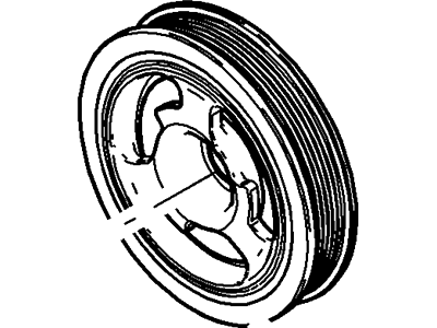 New 2005-2007 Fits Ford / Mercury Five Hundred / Freestyle / Montego Pulley - Crankshaft Base No. 6312, Part # 5F9Z6312AA