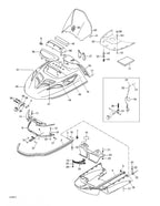 Fits 2003-2007 Ski-Doo Skandic SUV 550F / Skandic SUV 600 Models Air Duct, OEM Part # 5246742