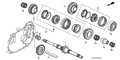 Honda New 1996-2000 Fits Honda Civic Mainshaft, Part # 23211-P4A-C00