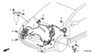 Honda New 2006 Fits Honda Civic Engine Room Wire Harness, Part # 32200-SNA-A40
