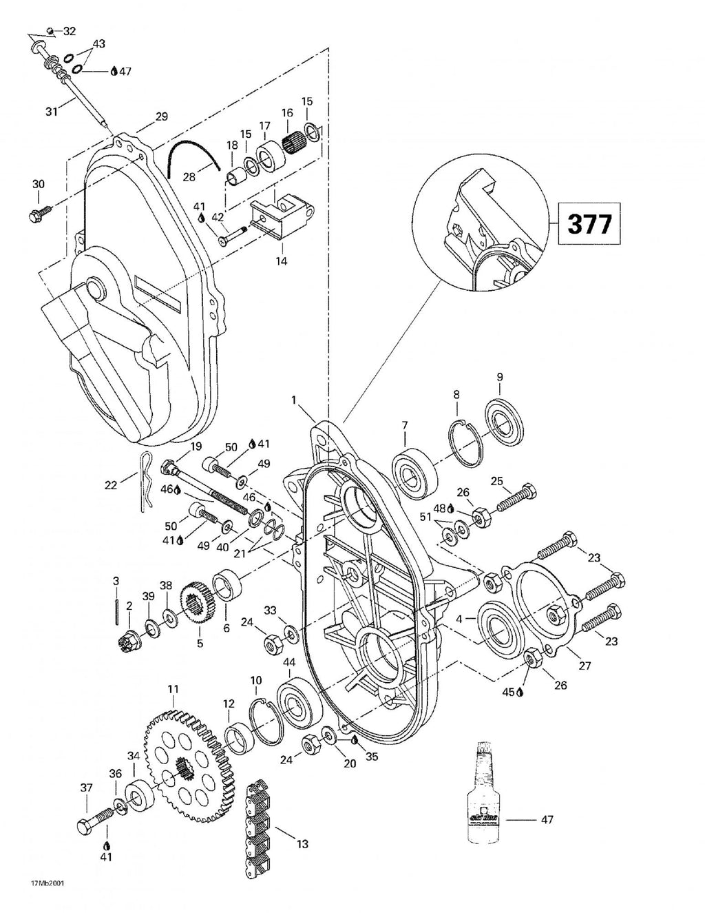 Fits 1996-2007 Ski-Doo Formula Deluxe 380 F / Formula Deluxe 380/500 Models Cap, OEM Part # 501026200