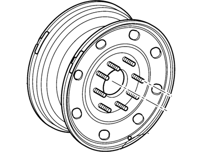 New 1992-2004 Fits Ford E-150 Wheel Assy Base No. 1007, Part # YC2Z1015AA