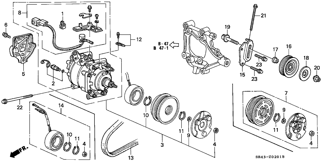 Honda New 1992-1995 Fits Honda Civic Flange Bolt (6X12), Part # 38886-P07-004