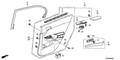 New 2008-2010 Fits Honda Accord Panel, R. RR. Door Lining Ornament *YR325L* (EARTH TAUPE), Part # 83704-TA0-A01ZC