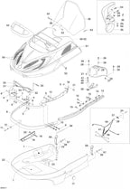 Fits 2001-2007 Ski-Doo Skandic 440 / Skandic 440F Models Side Bracket, OEM Part # 5446213