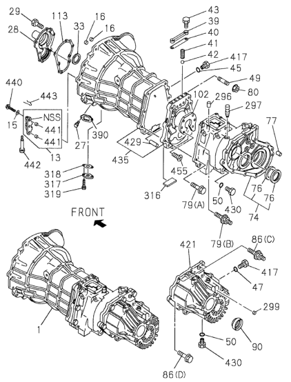 Honda New 1994-2002 Fits Honda Passport Gasket, Detent Spring Plate, Part # 89708-36001