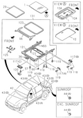 Honda New 1998-2002 Fits Honda Passport Sunroof Wire Harness, Part # 89717-74450